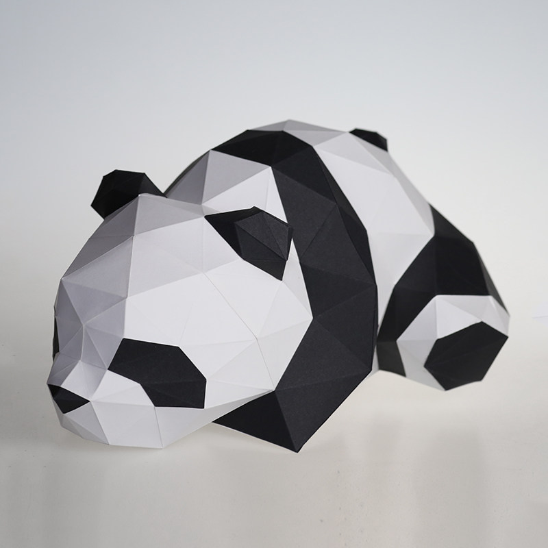 摆件纸艺国宝小熊猫手工解压神器立体模型挂饰手工折纸