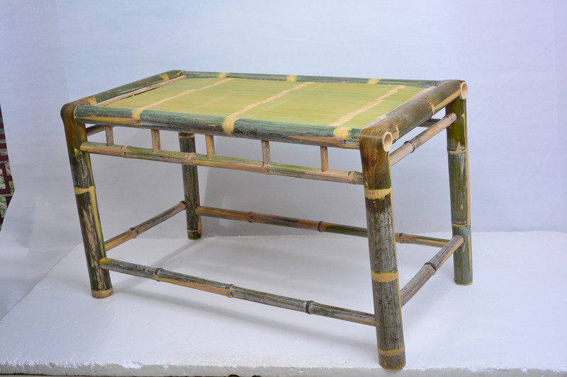 桌椅手工镶嵌制作套装阳台子竹家具茶几订做套件折叠桌