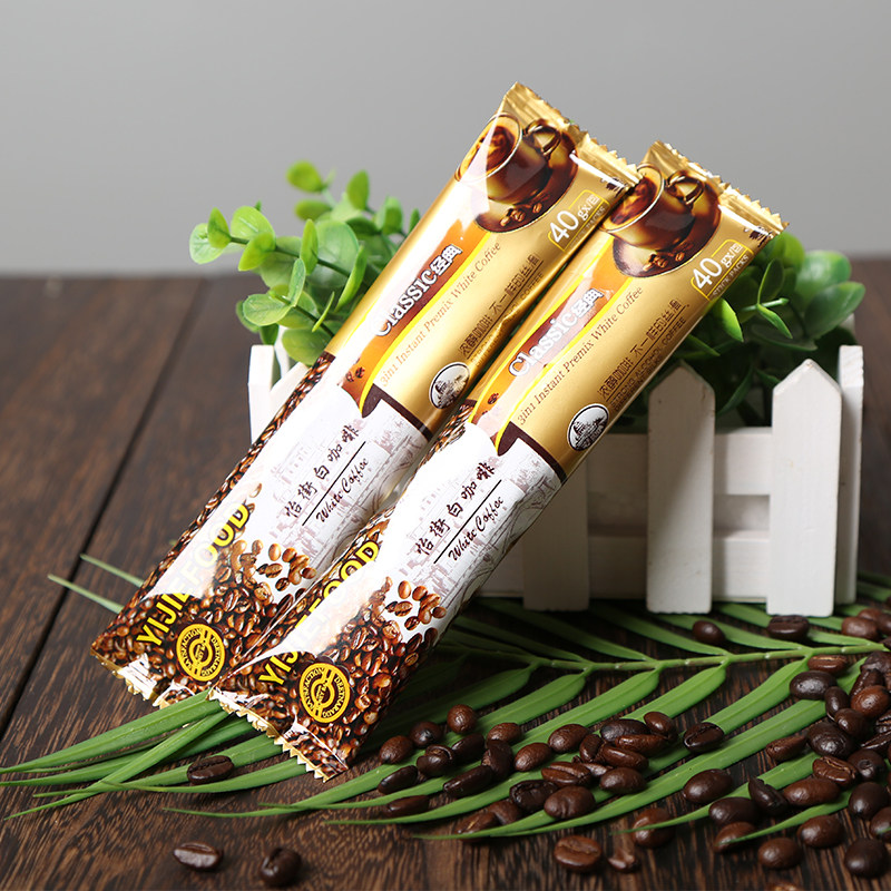 马来西亚白咖啡经典原味榛果味白咖啡三合一速溶咖啡粉600g15条装