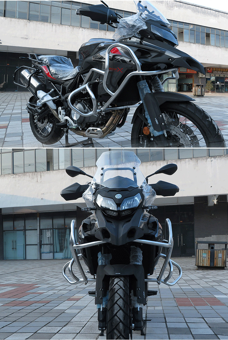 摩托车改装适合贝纳利trk502x金鹏保险杠防摔特技杠全包摩托车保险杠