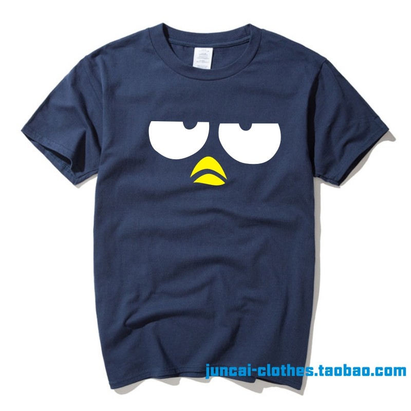 三丽鸥sanriobadbadtzmaru淘气xoばつまる酷企鹅短袖t恤