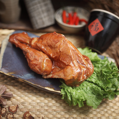 锦州特产正宗帮子尹家熏鸡公熏鸡即食整鸡鸡熟食