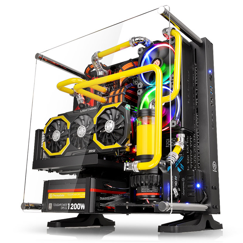 机箱p3ttcoretg壁挂式透视全景开放式水冷机箱