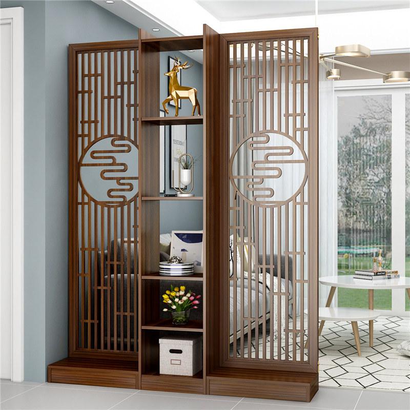 新中式入户遮挡家用装饰现代简约进门玄关隔断屏风门厅