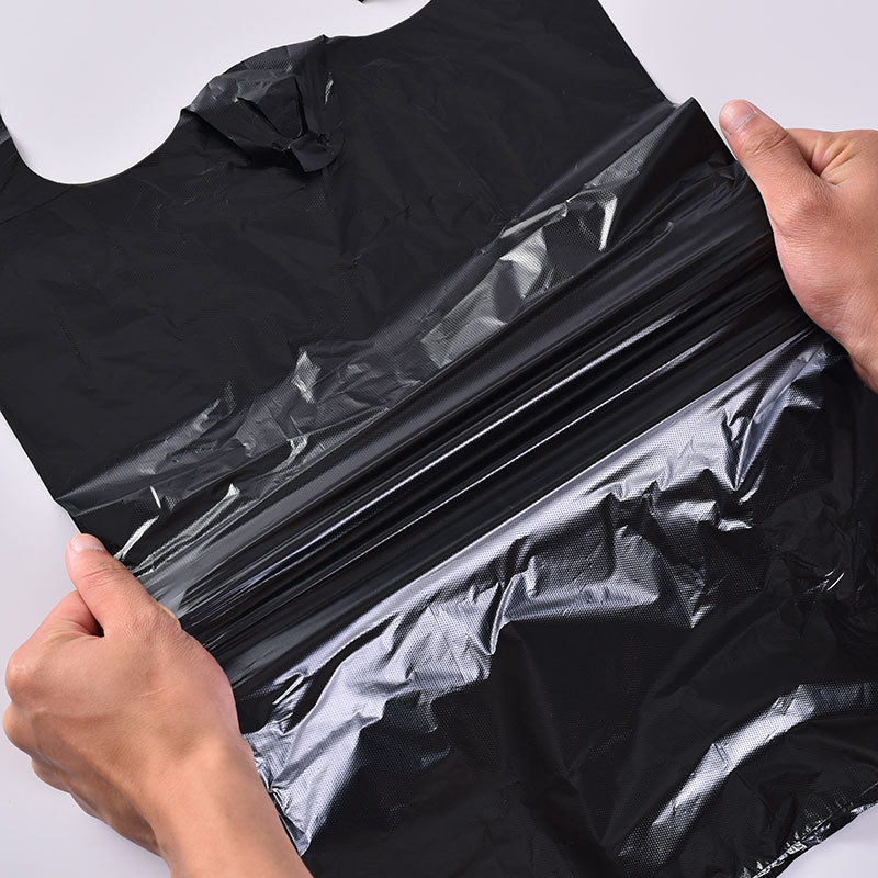 背心垃圾袋黑色加厚家用一次性手提式塑料袋大号厂家家用垃圾袋