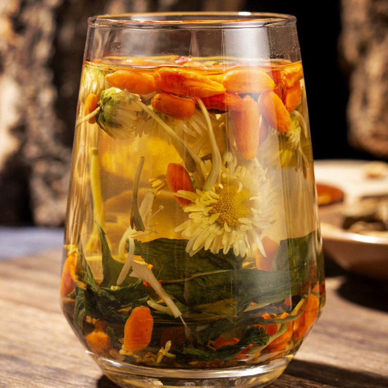 金银花茶组合牛蒡根决明子菊花红枣枸杞蒲公英玫瑰养生熬夜清火茶