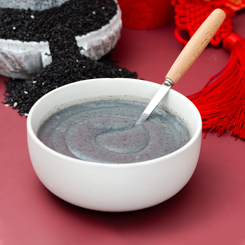 智力手磨芝麻礼盒1000g营养早餐即食冲饮饮品芝麻糊