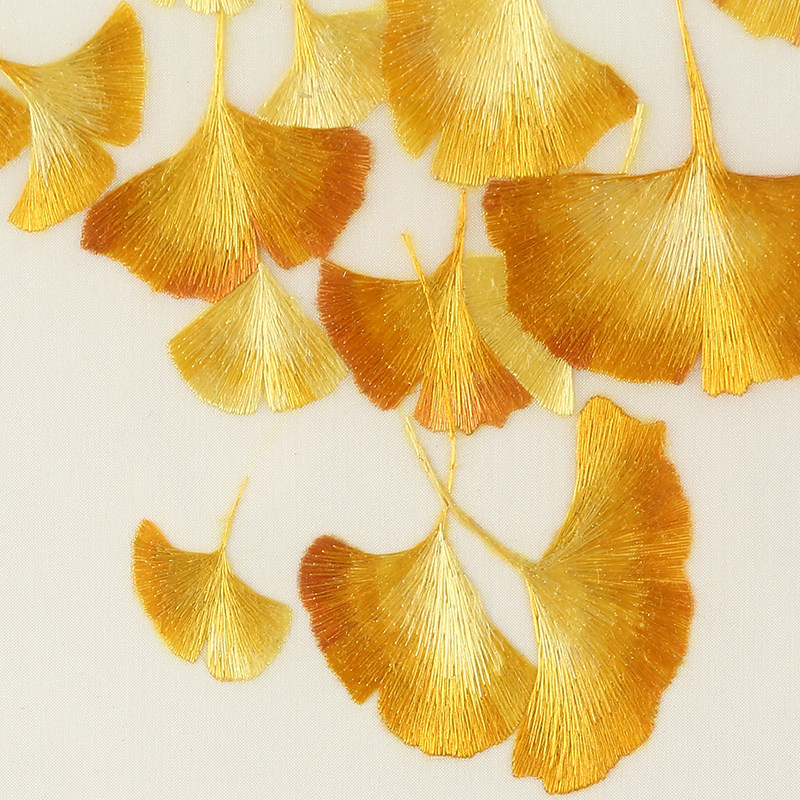 苏绣成品挂画银杏水乡乡纯手工刺绣客厅卧室苏绣