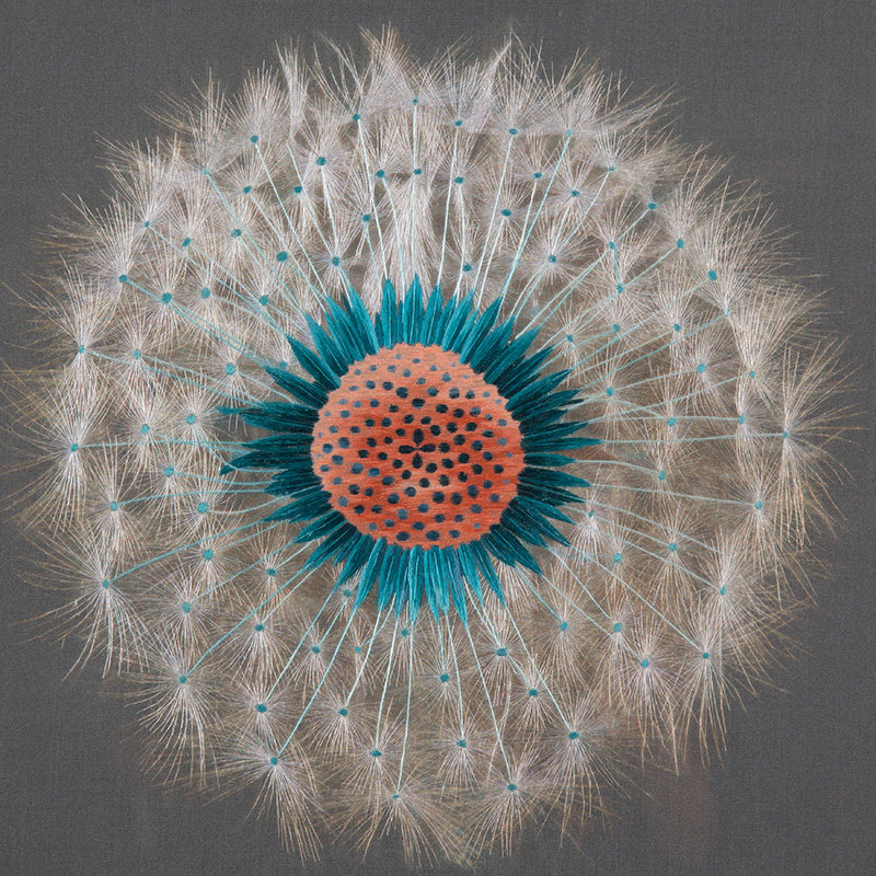 苏绣成品手工刺绣丝精精品蒲公英高档送礼客厅苏绣