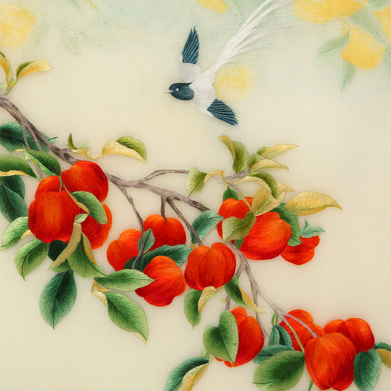 苏绣成品挂画横款事事如意客厅卧室玄关沙发苏绣