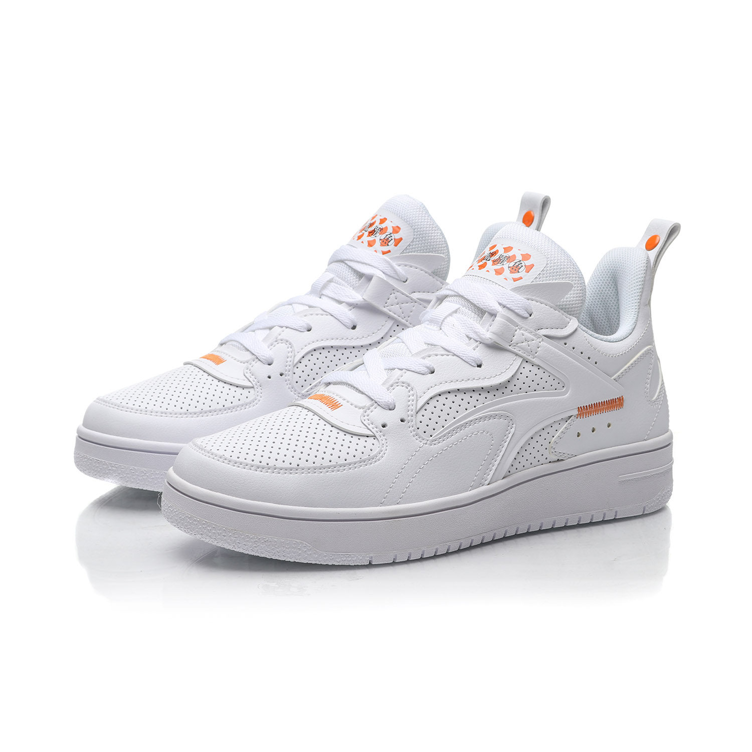 李宁板鞋男2020新款白鞋鱼跃联名潮鞋男鞋空军一号板鞋