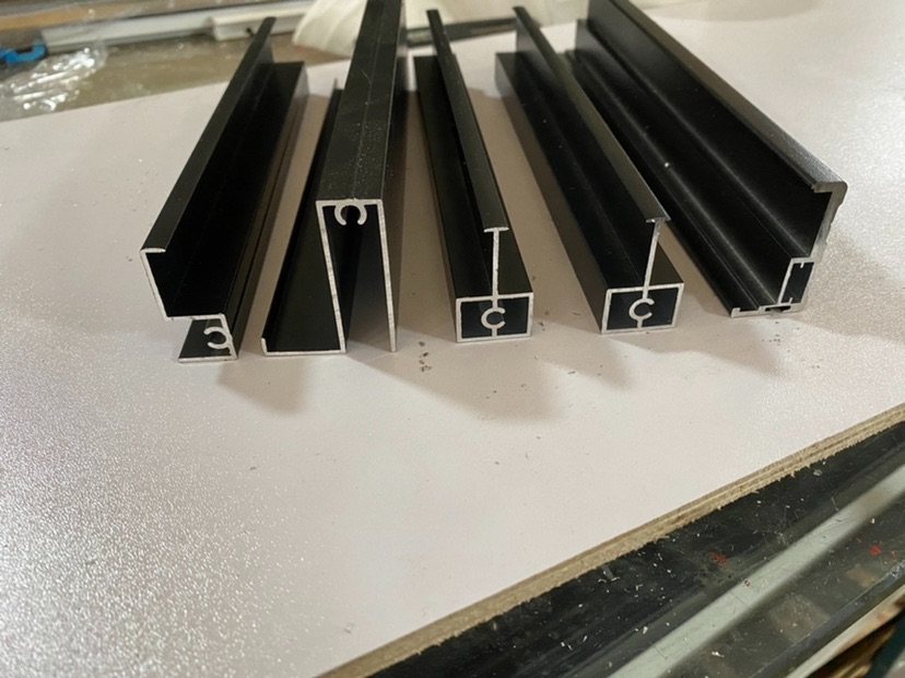 压块定制玻璃幕墙副框铝合金固定玻璃明框双压条铝材铝材