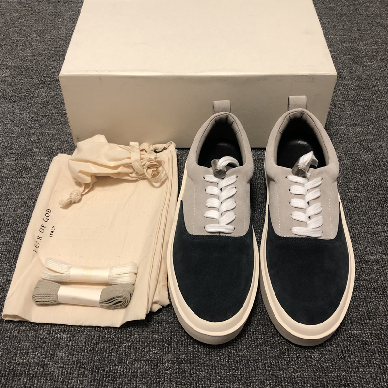 FOG 101鞋子第六季男休闲鞋Fear of god高街反翻毛皮麂皮潮牌板鞋