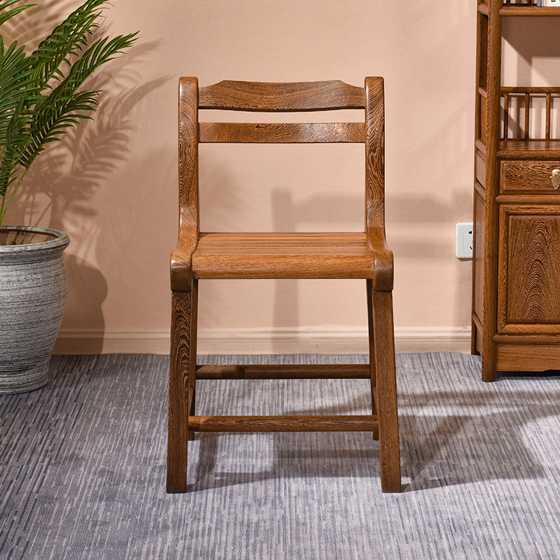 鸡翅木小背靠椅小户户型家用实木凉椅仿古中式餐椅