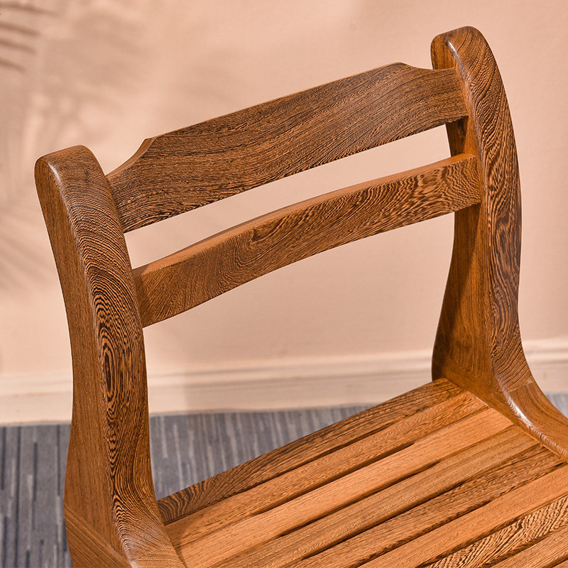 鸡翅木小背靠椅小户户型家用实木凉椅仿古中式餐椅