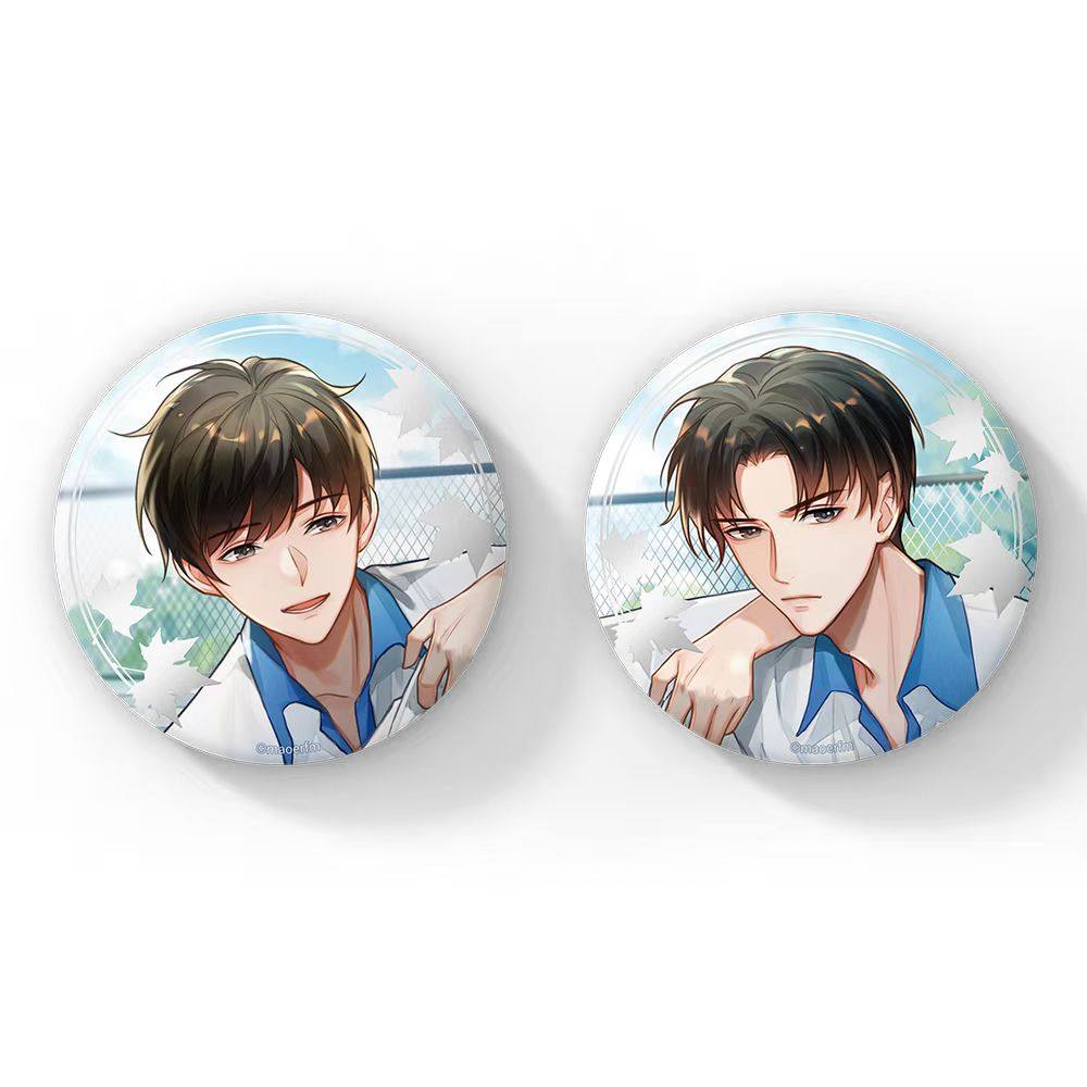 预售猫耳fm某某广播剧周边校运会银卡覆膜徽章动漫挂件