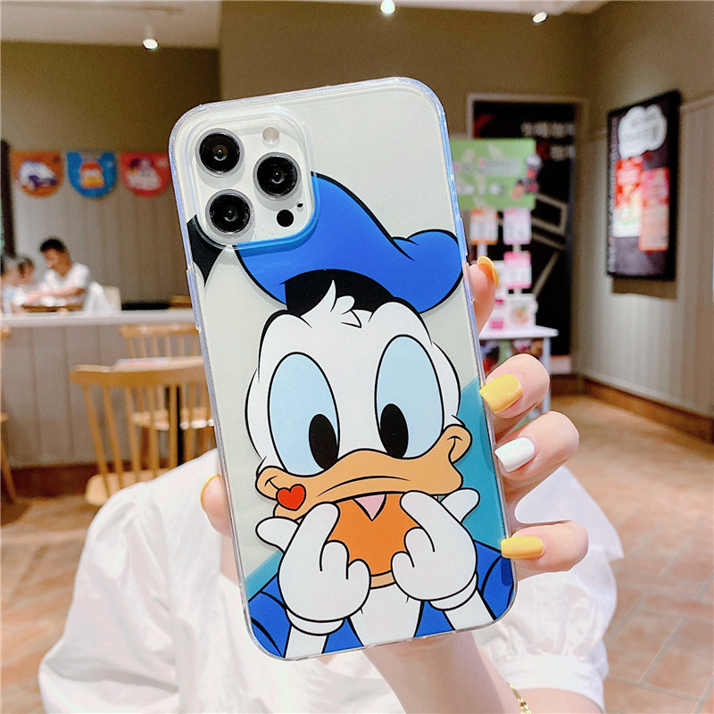 迪士尼黛西iphone12promax手机机壳xr苹果卡通xs透明手机保护套