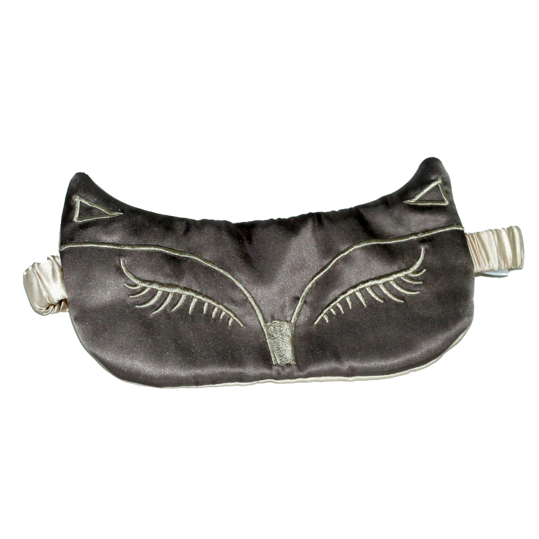 澜和丝绸 蒸汽真丝眼罩狐狸款美容睡眠遮光透气缓男女儿童送耳塞