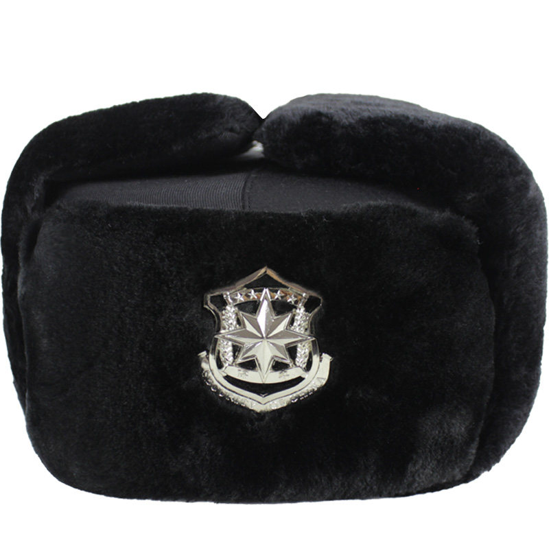 正品保安棉帽冬季执勤保暖加厚加绒护耳抗寒帽子