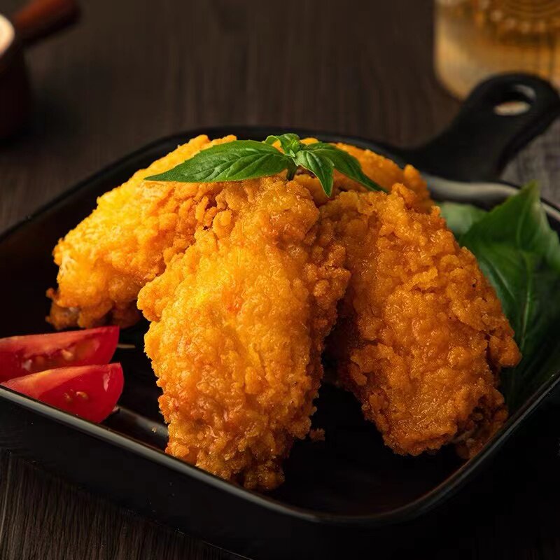 蛋黄黄黄金翅12包腌制鸡翅中咸中翅炸鸡翅油炸生鸡翅