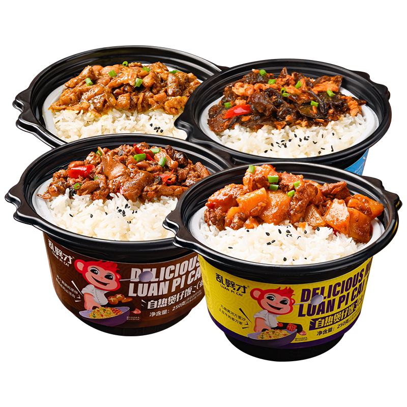 自热米饭台式卤肉快煮煲仔牛肉快餐学生即食自热米饭