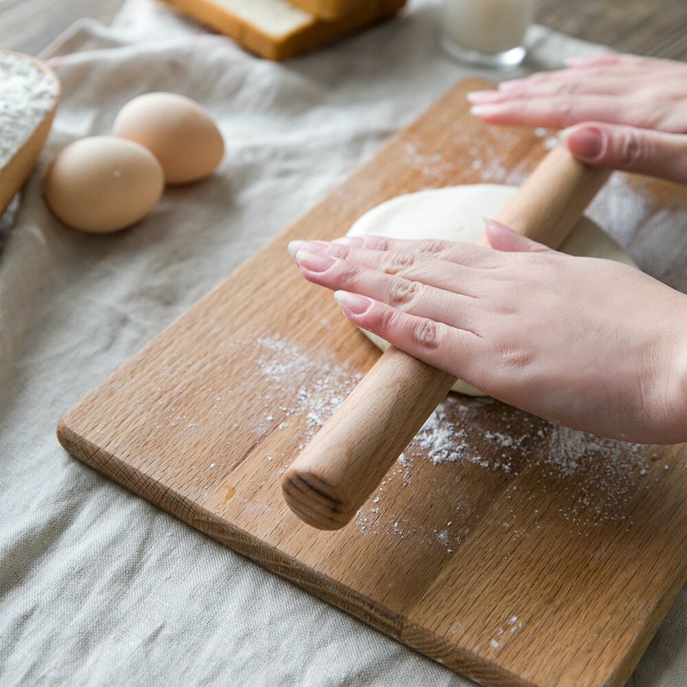 摩登主妇家用大号加长实木擀面杖擀面棍擀饺子专用擀面杖