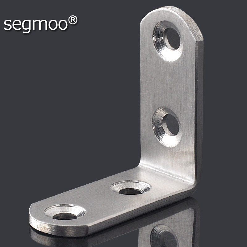 加厚不锈钢角码90度直角l型角铁隔断家具五金配件连接层板角钢2个