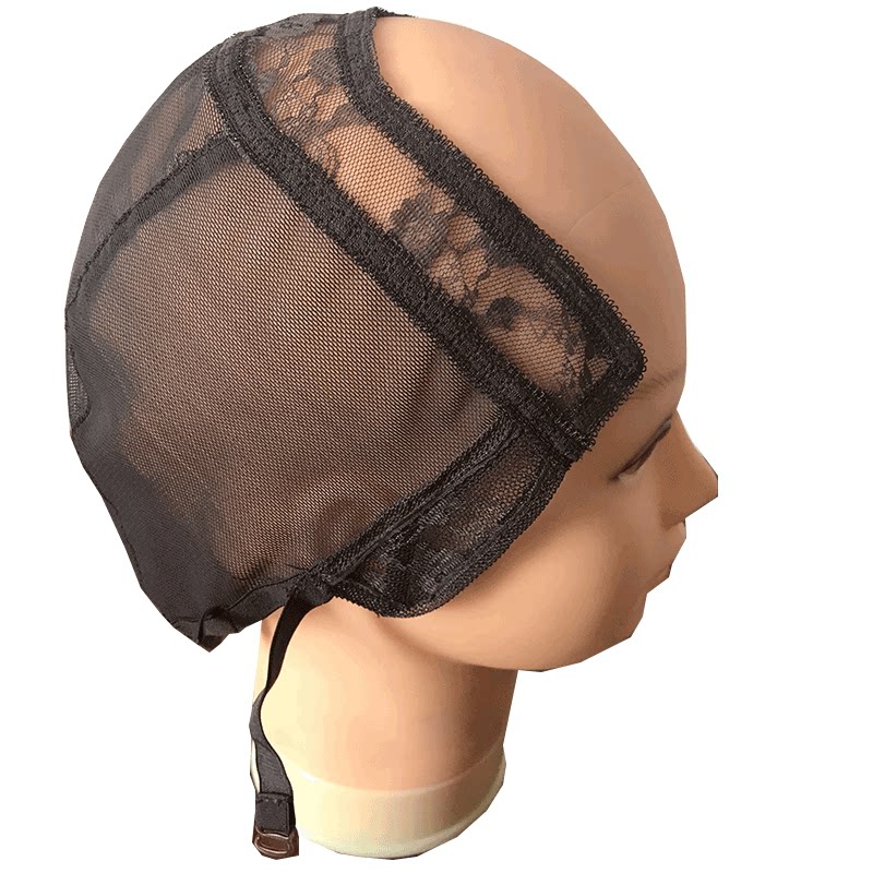 厂家直销u型发网前蕾丝网帽机织内网手织假发辅料配件批发wig cap