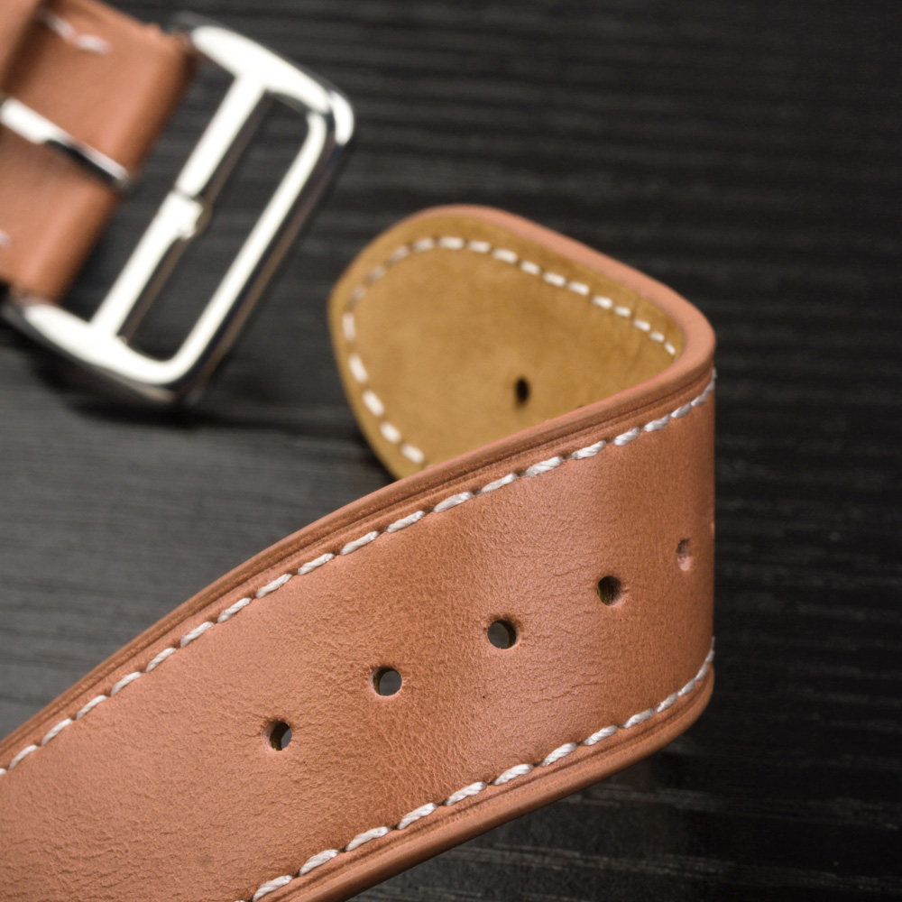 表带洽利平纹42mm环扣回环表链2手s1iwatch3智能手表手环表带