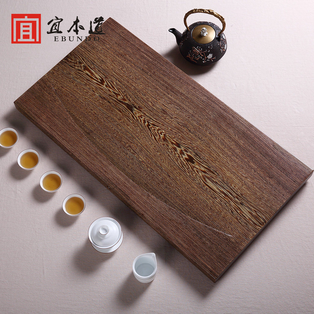 茶盘整块鸡翅木特大号红木托盘茶海茶台实木檀木茶盘