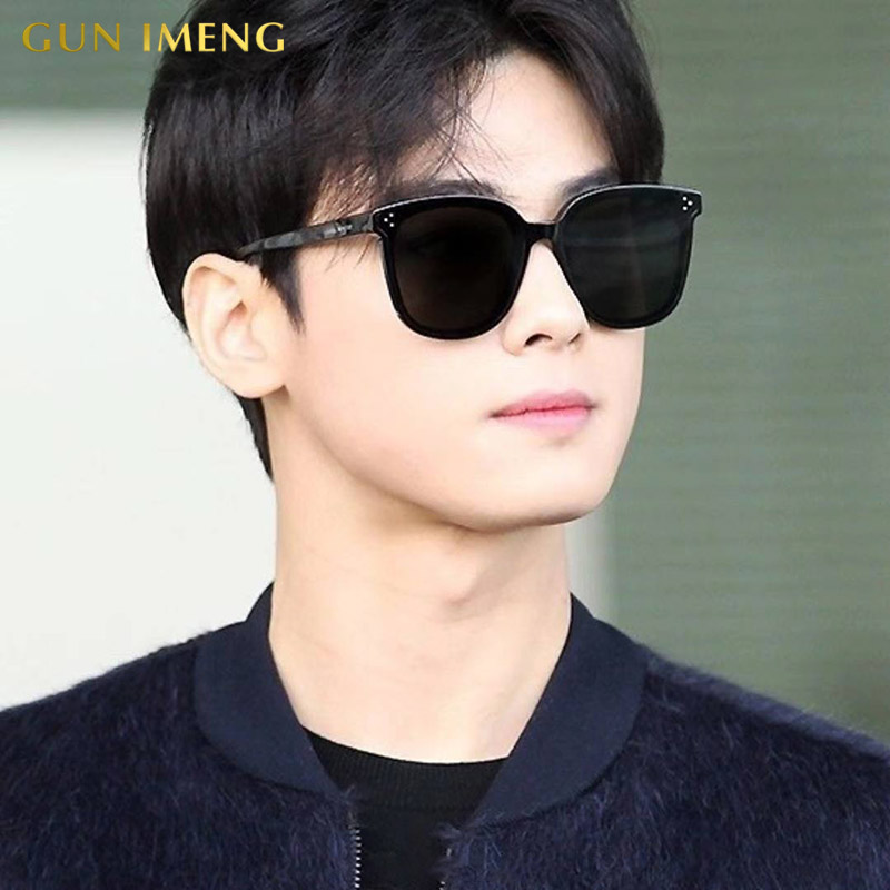 三个gm墨镜男明星网红李易峰同款太阳镜方框开车太阳眼镜