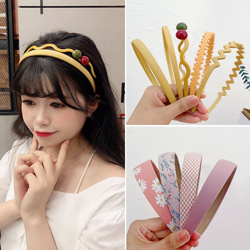 发箍头箍韩国洗脸发夹压发防滑甜美网红宽边发饰