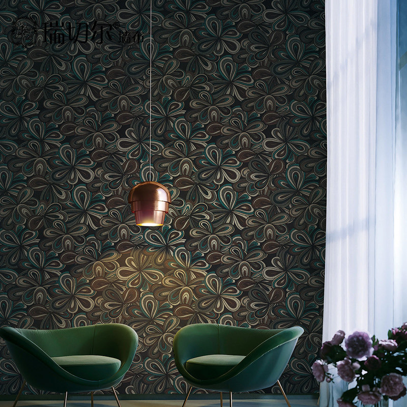 瑞切尔民族风墙布背景墙无缝全屋卧室客厅壁布艺术无缝墙布