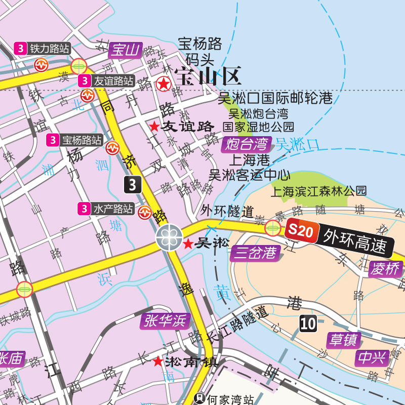 高清防水覆膜会议室书房领导办公室装饰地图超大 上海市全图浦东静安