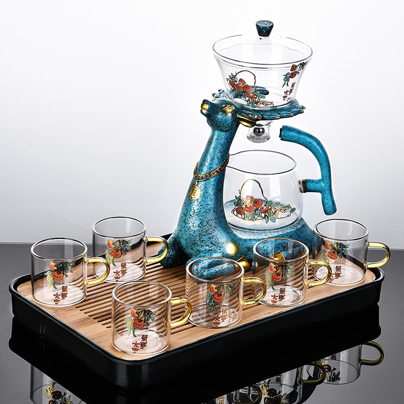 泡茶祥业懒人自动玻璃茶具套装家用功夫功夫茶功夫茶具