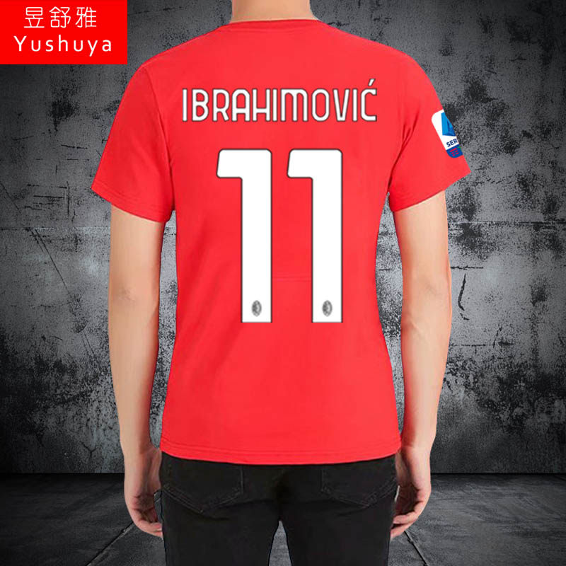 ac恤衫半截纯棉衣服球衣休闲男女米兰短袖t恤