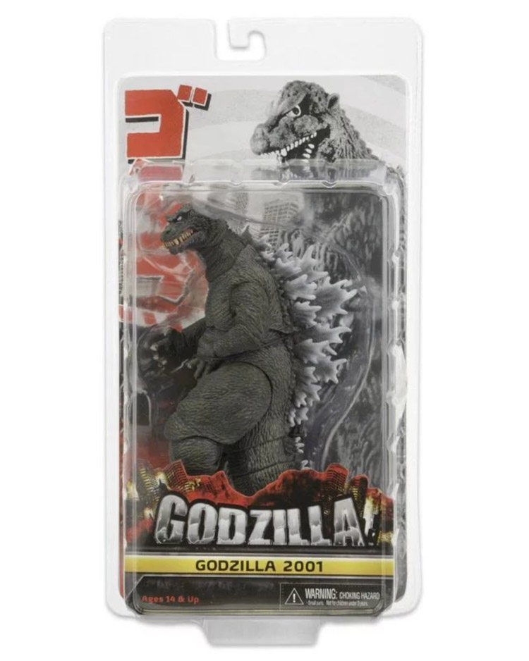 neca正品电影版2001哥斯拉怪兽godzilla可动7寸盒装潮玩盲盒