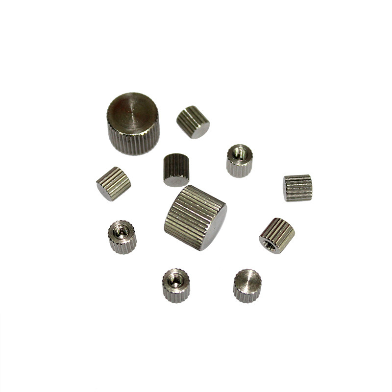 不锈钢盲孔精密手拧螺母 可以自己做螺丝用的手拧螺母 m2 m2.5 m3