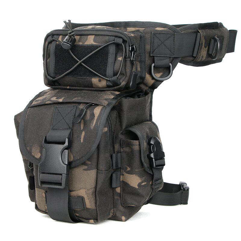 战术腿包男士骑行摩托车机车多功能泼水绑腿斜跨腰包