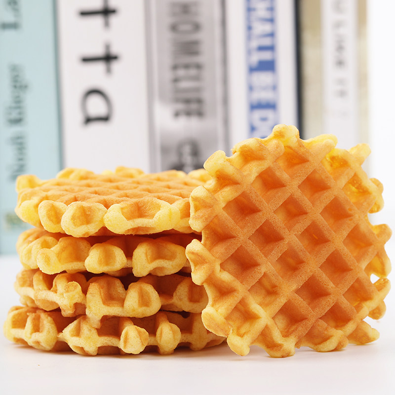 三辉麦风软格华夫饼500g营养早餐点心华夫整箱批发面包小零食