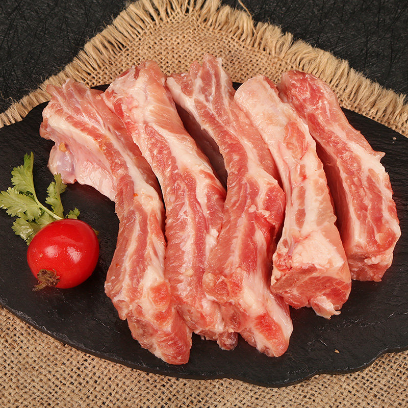 西捷西班牙黑猪肋排肉猪脊排烧烤新鲜猪排排骨生猪肉