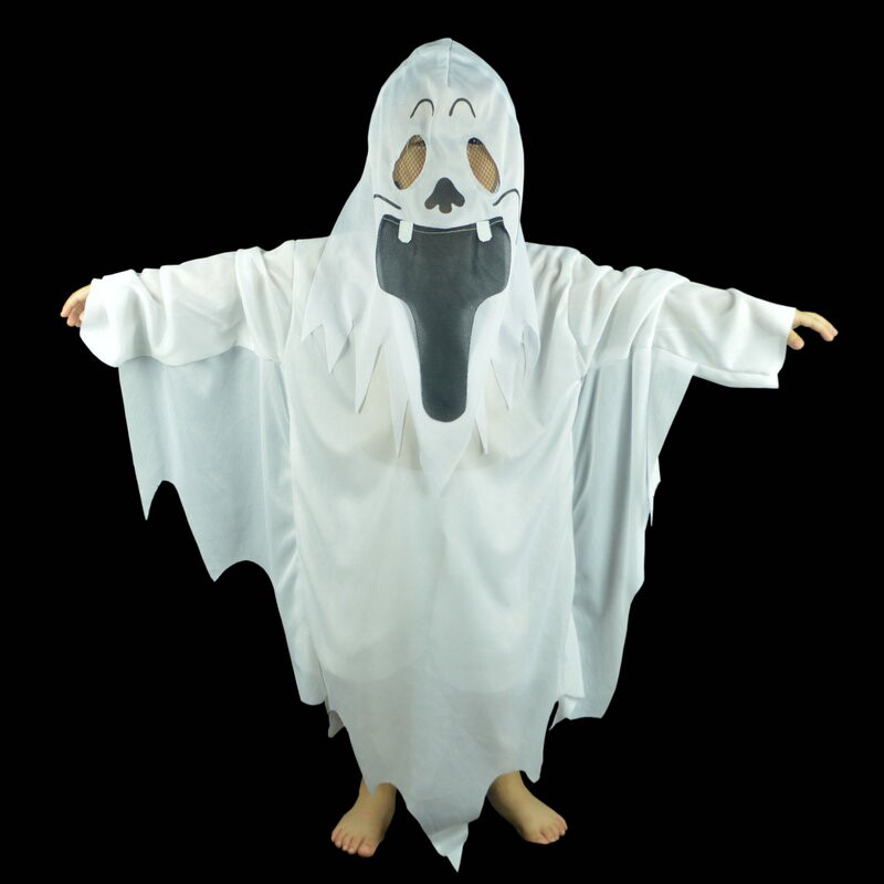 万圣节服装恐怖鬼衣白色幽灵服装魔鬼服装白无常服装亲子服装