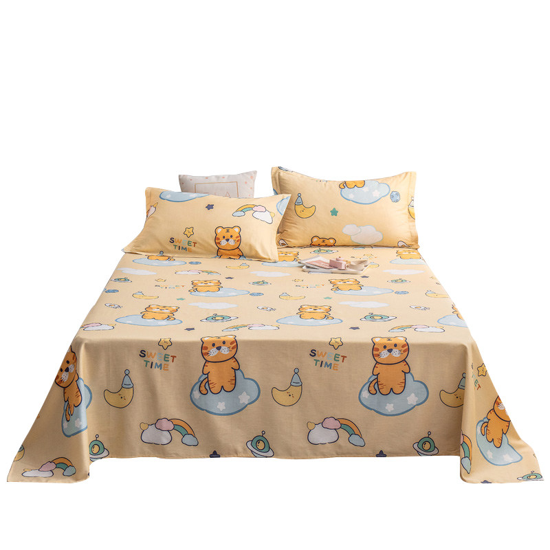 卡通全棉床单单件韩式可爱儿童单人学生宿舍床单