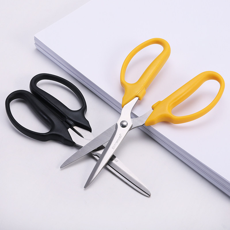 剪刀三木颜色91185裁布裁纸刀口不锈钢手柄防滑剪刀