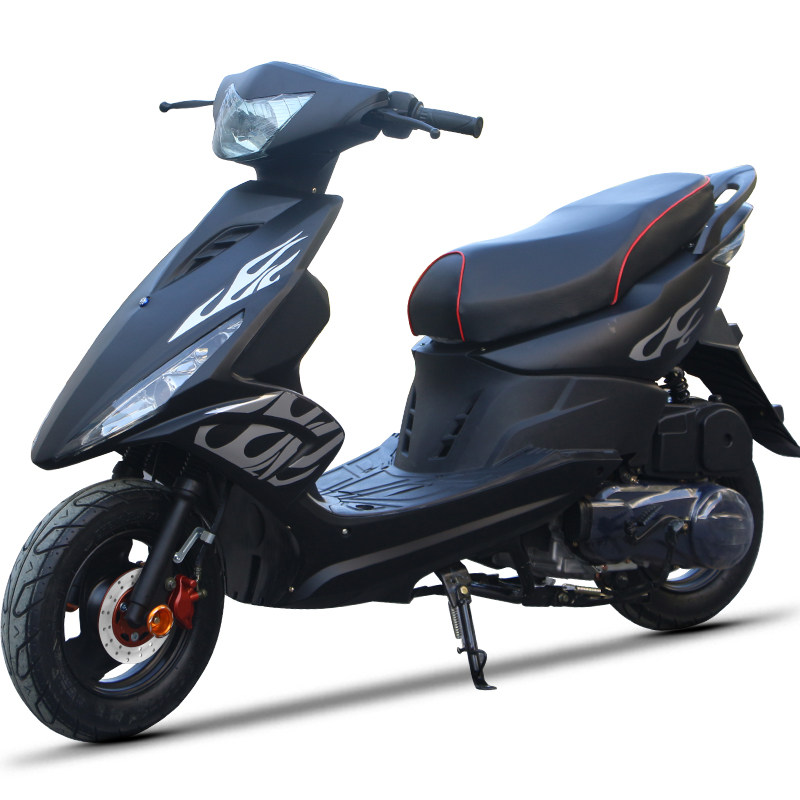 125cc鬼火一代战速可上牌踏板摩托车复古燃油助力车男女款街车