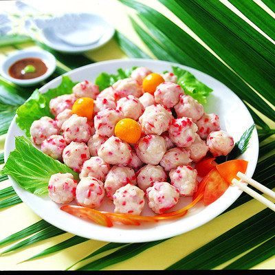 安井仿龙虾球25kg烧烤串串关东冷冻食材油炸海鲜丸子5斤装火锅丸类