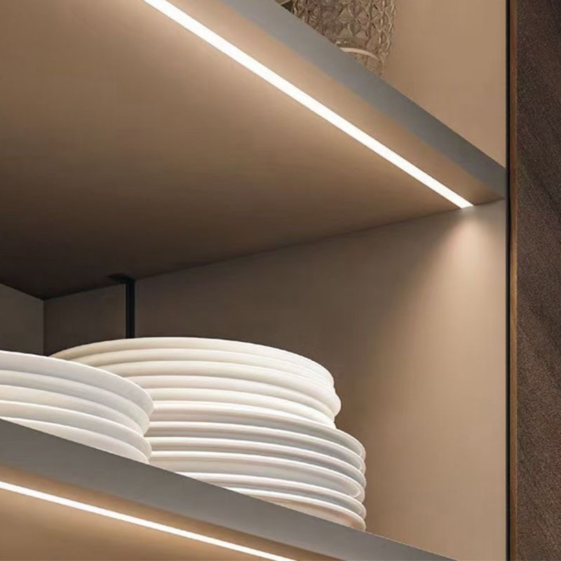 线条衣柜嵌入式led橱柜灯铝槽灯超薄展柜鞋柜led灯带