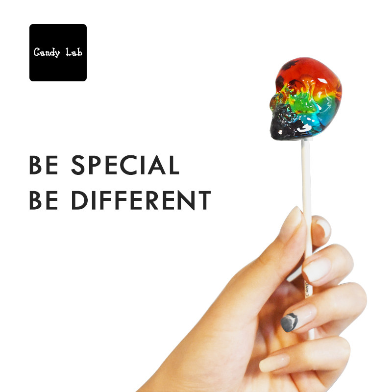 candylab新年礼物手工创意星空水晶骷髅棒棒棒棒糖糖果