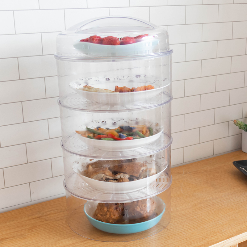 五层保温菜罩饭菜食物罩防尘冬季加厚餐桌饭罩子剩菜盖菜罩家用