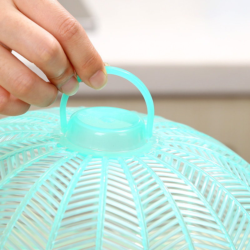 圆形家用剩菜罩食物罩防苍蝇盖菜罩塑料饭菜防蝇罩子小号菜罩子